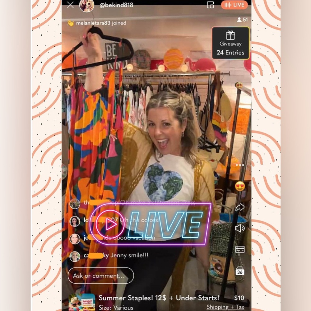 JENNY IS LIVE! Come shop, have fun and just be you. 💛 Jenny - Picture 5 of 10